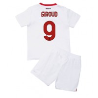 AC Milan Olivier Giroud #9 Fußballbekleidung Auswärtstrikot Kinder 2022-23 Kurzarm (+ kurze hosen)